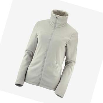 Salomon ESSENTIAL COSY FLEECE Mikiny S Kapucňou Damske Béžové | SK 3112JPQ
